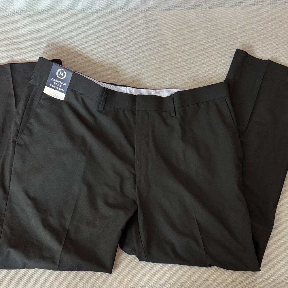 Haggar Classic Black Dress Pants size 40W 30L NWT